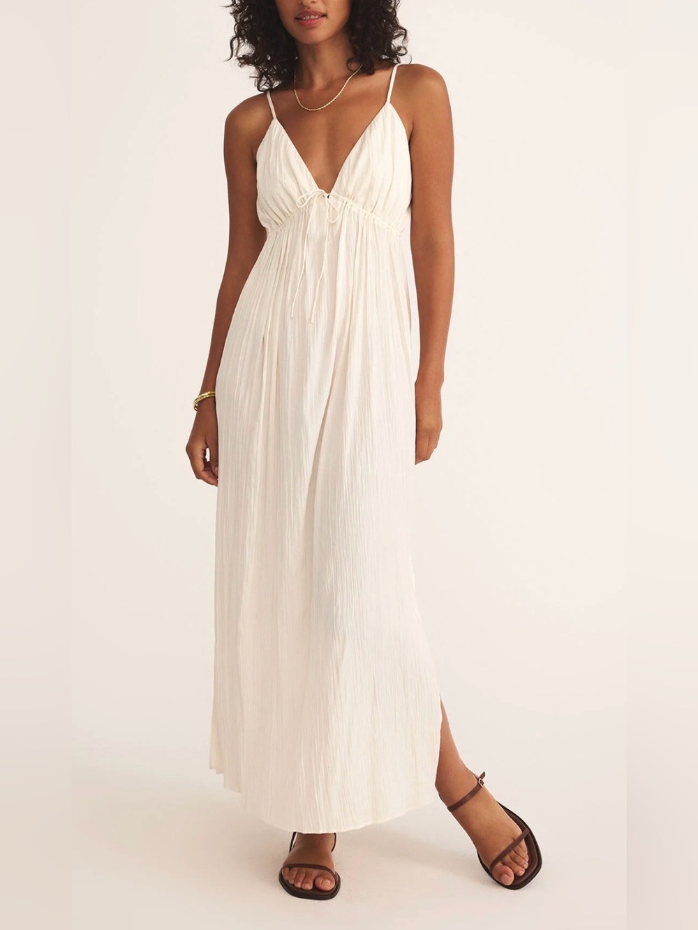 NWT Z Supply Manon Satin Maxi Dress